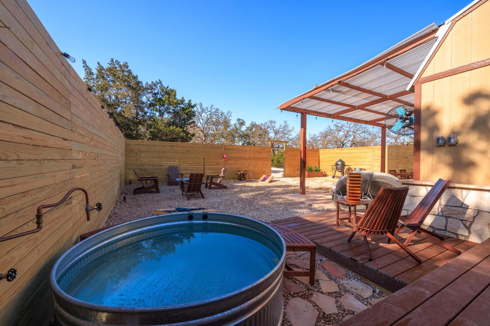 Romantic Luxury Retreat Hot Cold Pool & Sauna Wimberley Zewnętrze zdjęcie