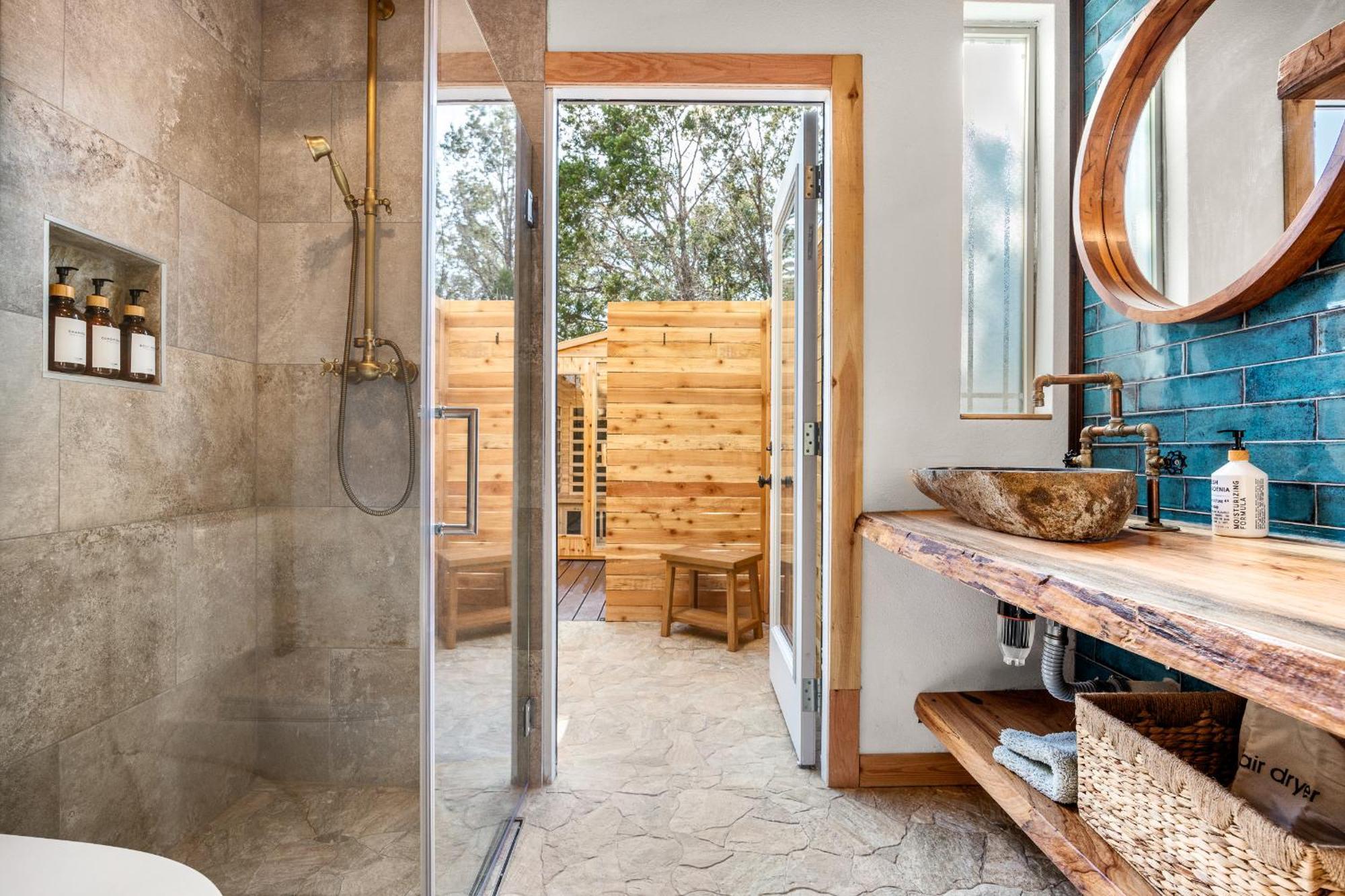 Romantic Luxury Retreat Hot Cold Pool & Sauna Wimberley Zewnętrze zdjęcie